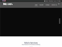 Tablet Screenshot of nikoslogistics.com